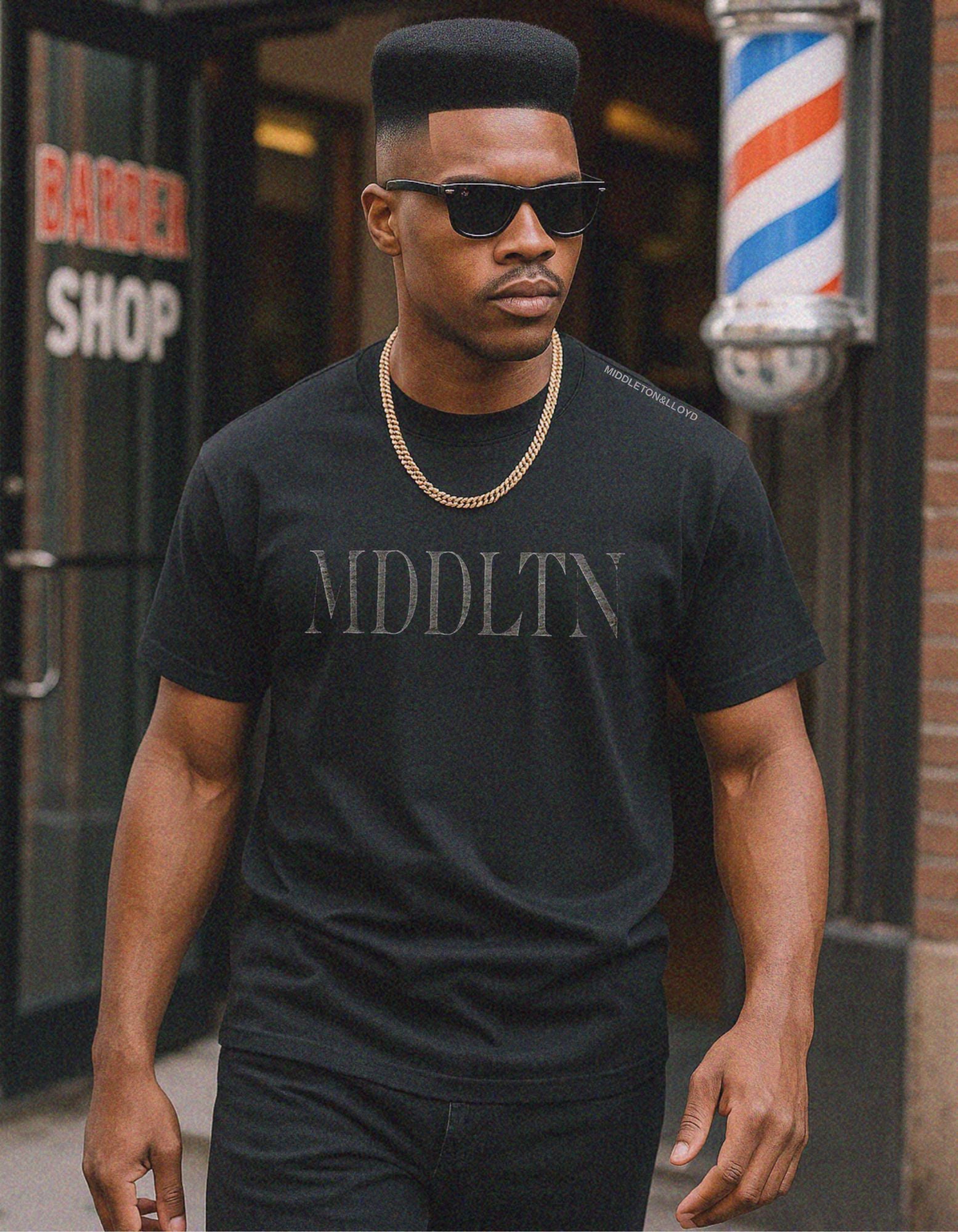 Black MDDLTN initial