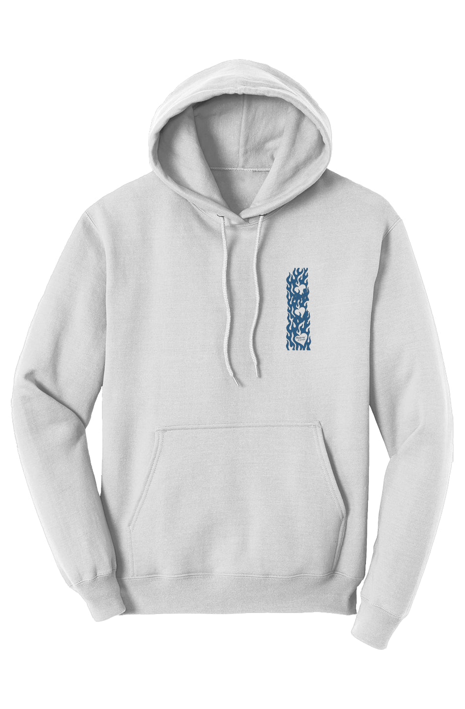 Flaming heart Fleece Pullover Hoodie