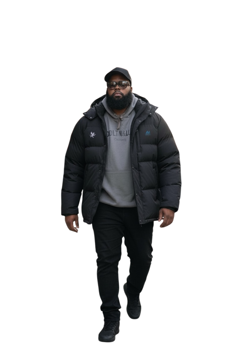 Double logo Hooded Puffer Jacket