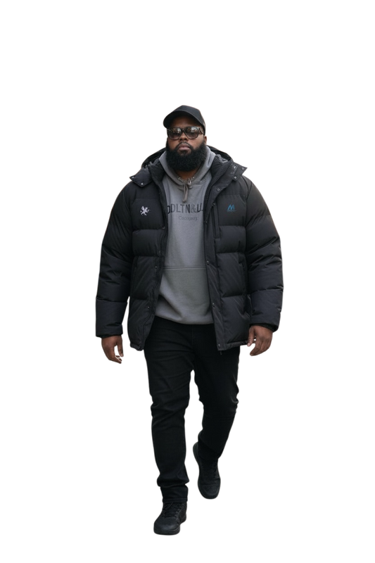 Double logo Hooded Puffer Jacket